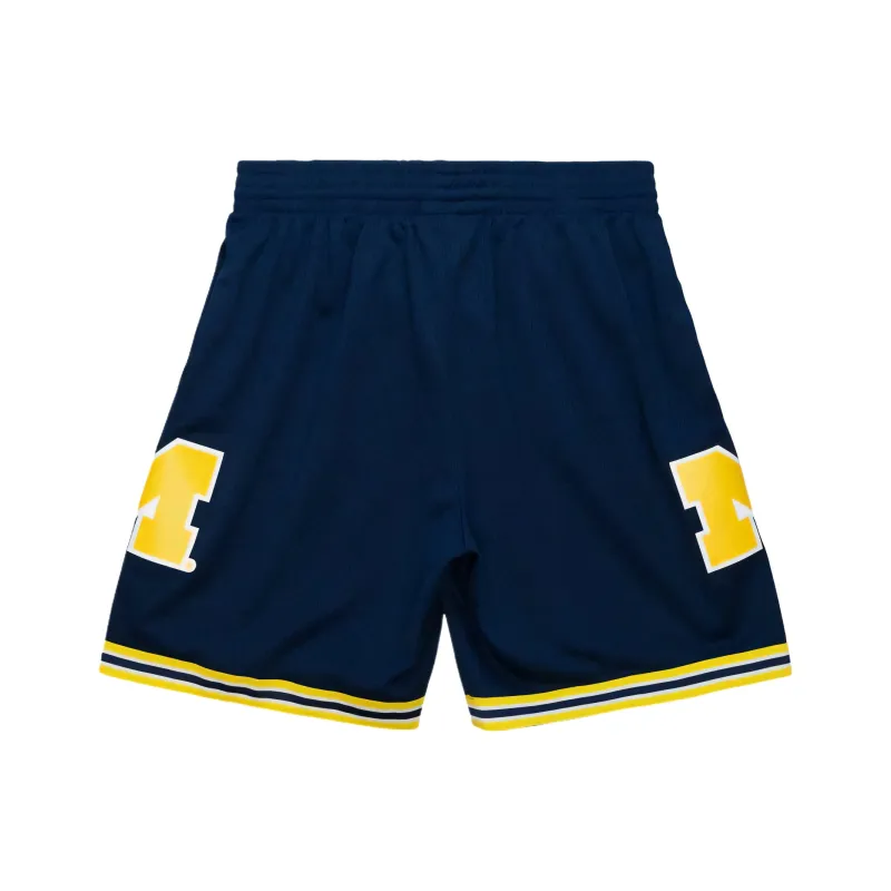 Mitchell Ness 'NCAA Michigan Wolverines 1991' Road Shorts-1