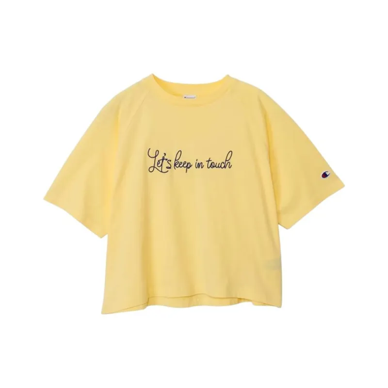 Champion T Shirt Women's Yellow-0
