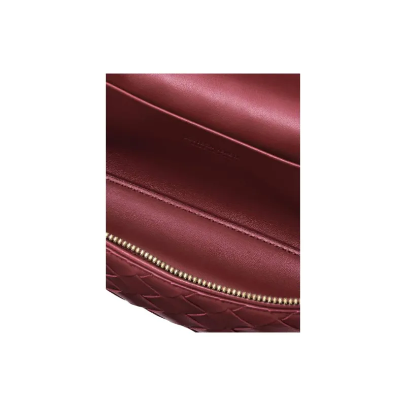 Bottega Veneta Knot Lambskin Shoulder Bag, Crossbody Bag, Handbag Trumpets Unisex Fuchsia-4