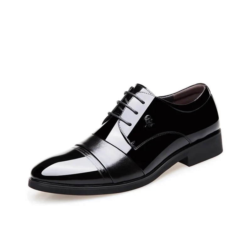 LAORENTOU Dress Shoes Men Low Top Brown-5
