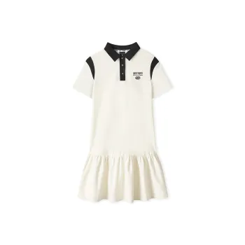 Skechers Sports Life Collection Short Sleeved Dresses Women's Marshmallow White