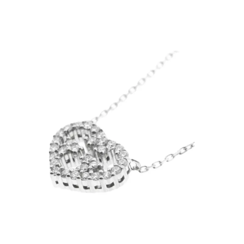 GUCCI White Gold Necklaces Women's Silver-1