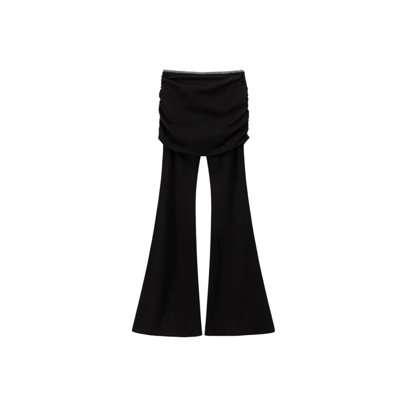 CHUU Casual Pants Women's Black-1