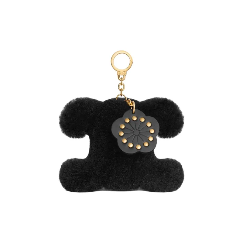 CELINE Triomphe Shearling Bag Charm Bag Merch Women's Black-0