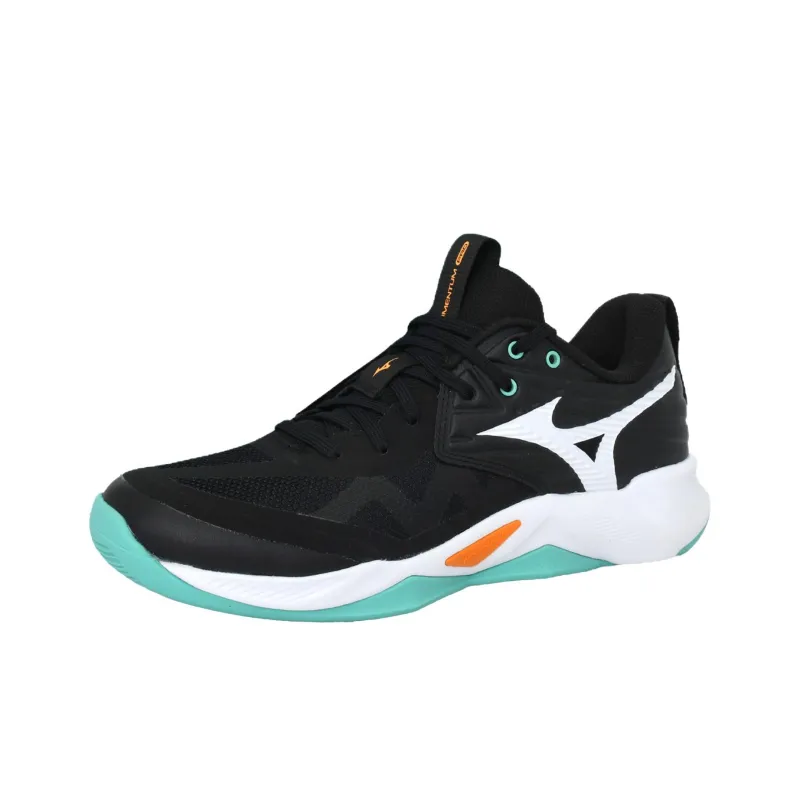Mizuno WAVE MOMENTUM PRO Anti Slip Wear Resistant Low Top Training Shoes Unisex Black-0
