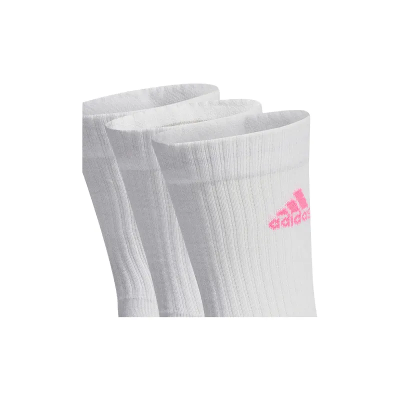 Adidas Mid Calf Socks Unisex 3 Pack White-0