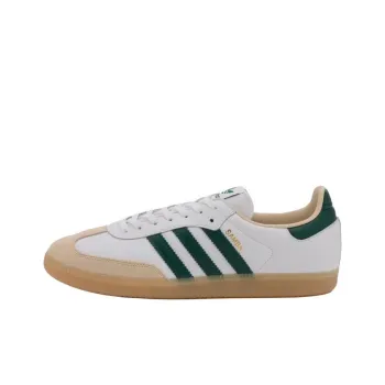 Adidas Originals SAMBA OG Abrasion Resistant Low Top Skateboard Shoes Unisex White Green