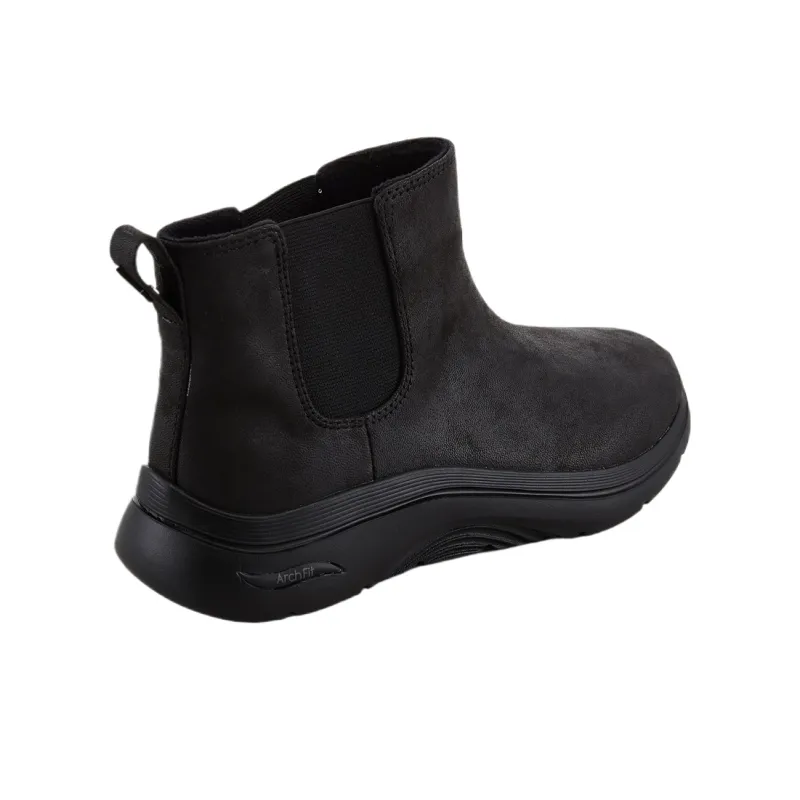 Skechers GO Walk Arch Fit 2.0 Short Chelsea Boots Women's Black-3