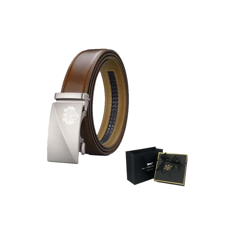 PAUL COSTELLOE Cow Split Leather Belts Unisex 4cm-4