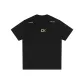 Black with Yellow Text Embroidery