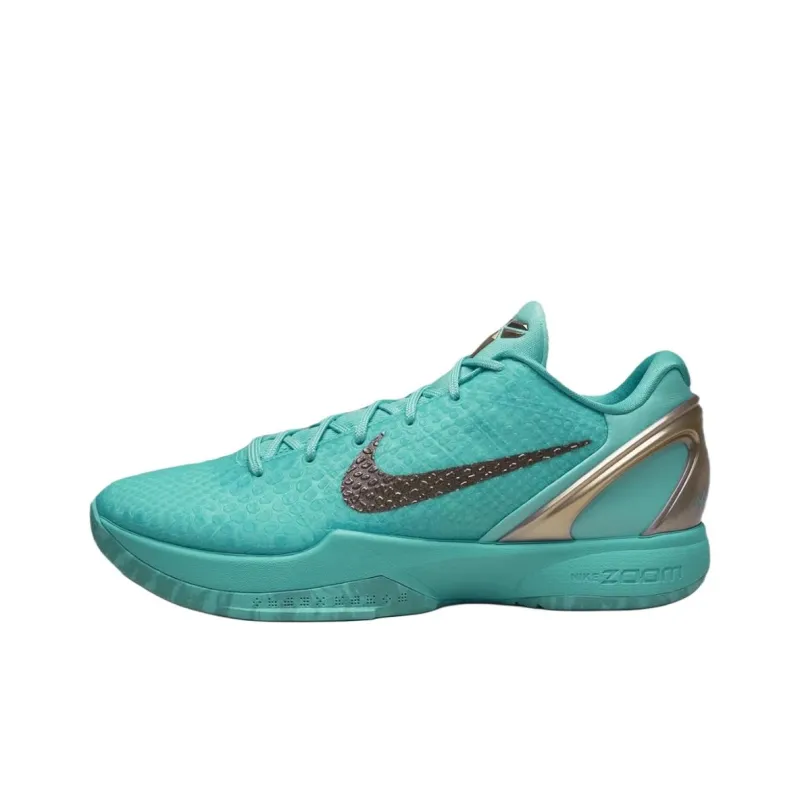 Jalen Brunson x Nike Zoom Kobe 6 Abrasion Resistant Low Top Basketball Shoes Men's Green-0
