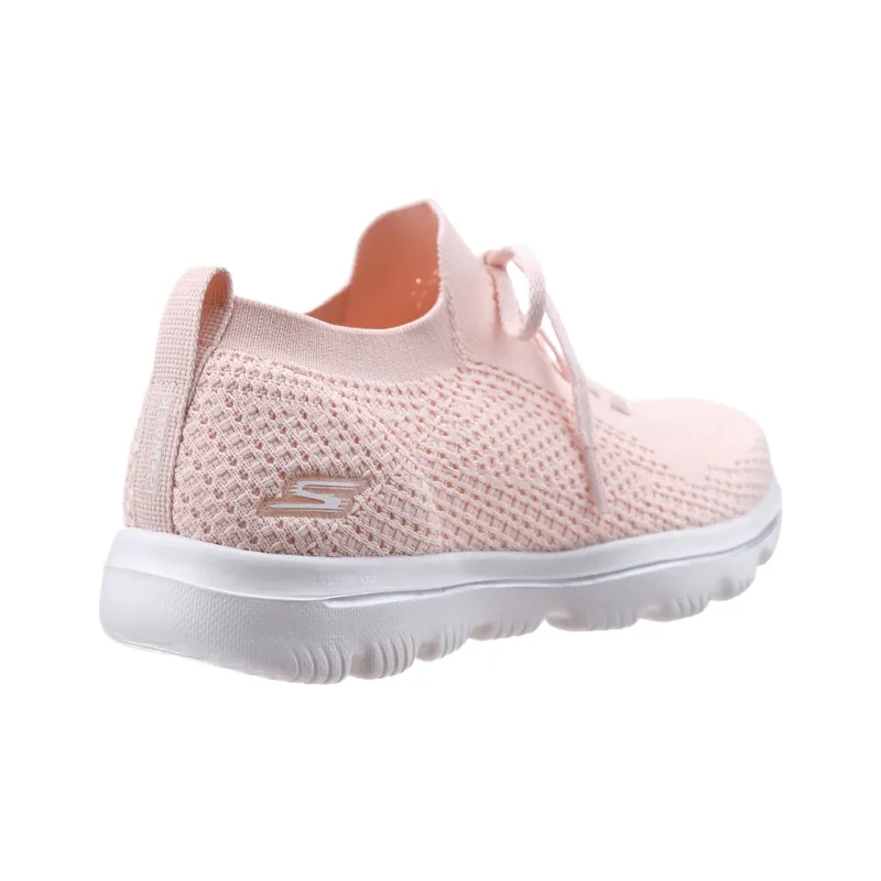 Skechers Go Walk Evolution Ultra Cushioning, Abrasion Resistant, Breathable Support Low Top Casual Shoes Women's Pink-2