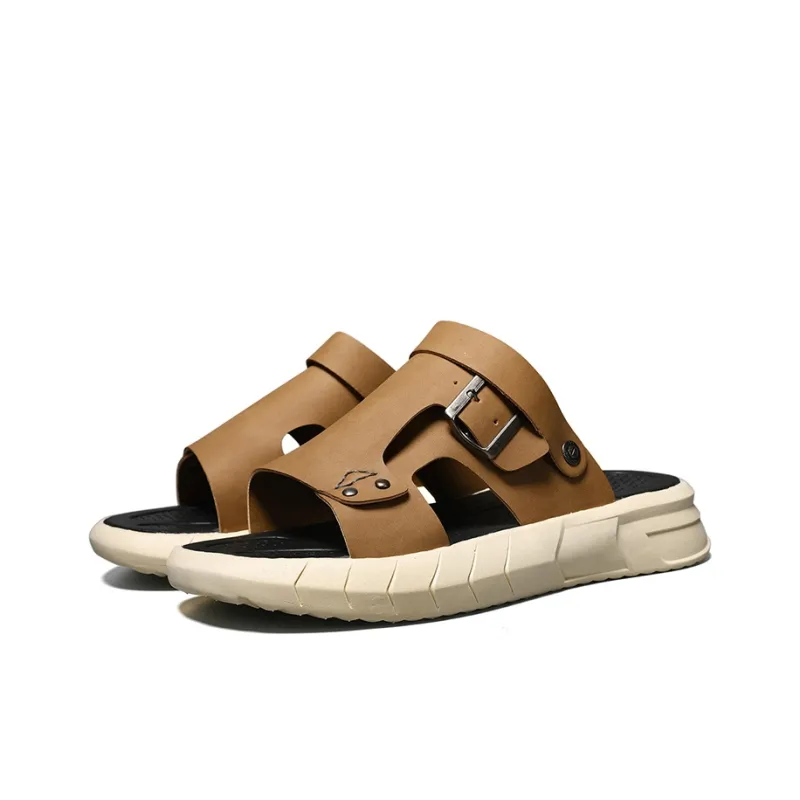 AMICNIEGD Massage Abrasion Resistant Slide Slippers Men's-9