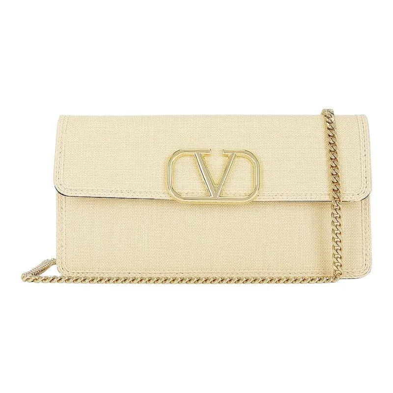 Valentino Raffia Crossbody, One Shoulder, Wallet Mini Women's Beige-0