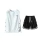 2-Pack (White Top+Black Shorts)