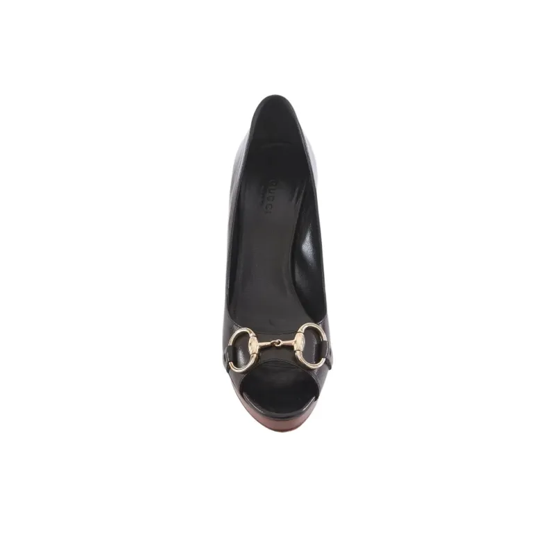 GUCCI Slim Heel High Heels Women's Black-2