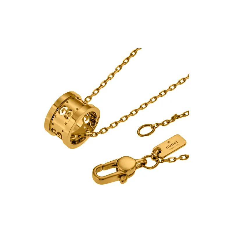 GUCCI 18K Gold Necklaces Women's Gold-2