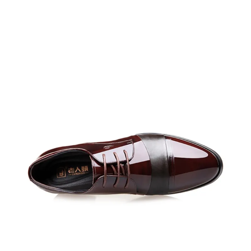 LAORENTOU Dress Shoes Men Low Top Brown-11