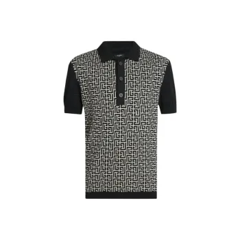 BALMAIN Polo Shirts Men Black
