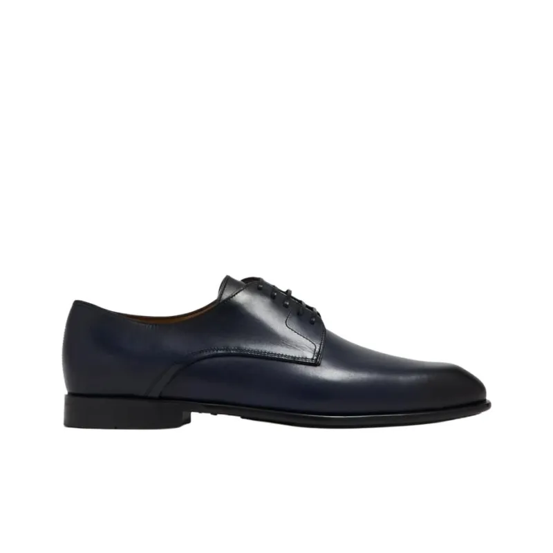 FERRAGAMO Fosco Dress Shoes Men's Blue-1