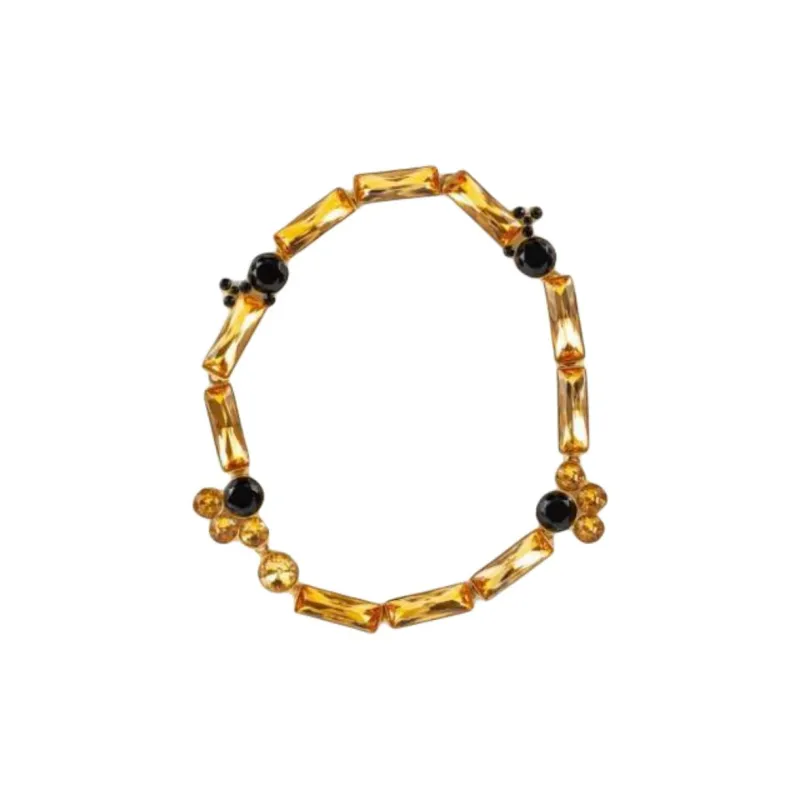 JIL SANDER Crystal Necklaces Women's Gold-0