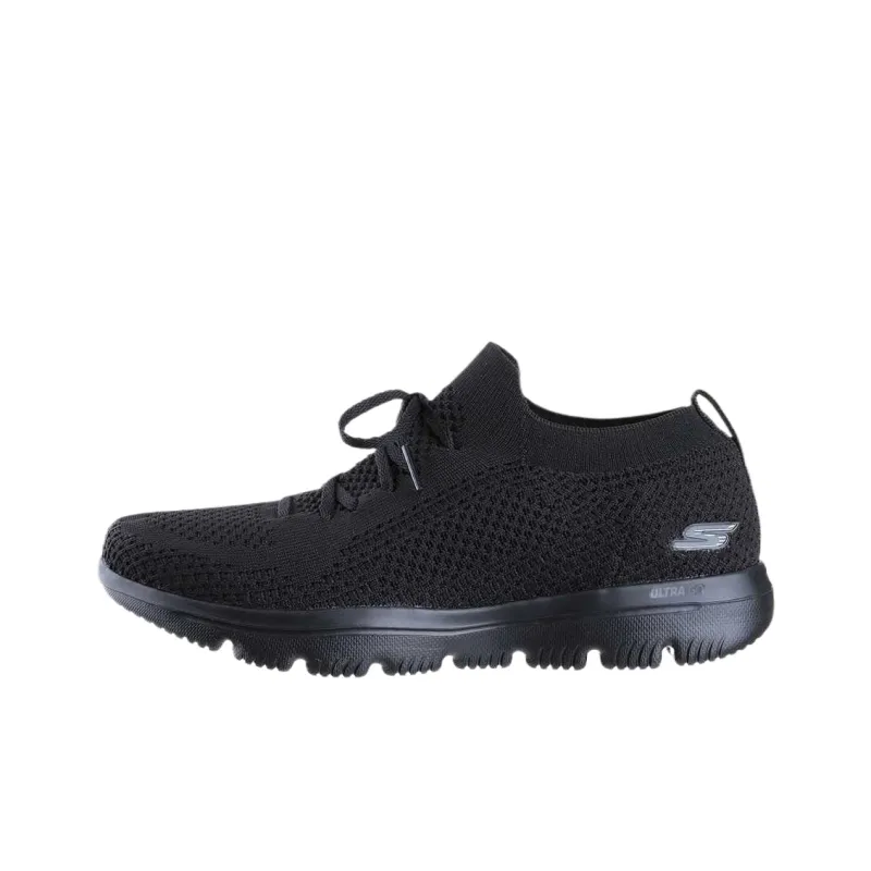 Skechers Go Walk Evolution Ultra Shock Absorbers Low Top Running Shoes Women's Black-0