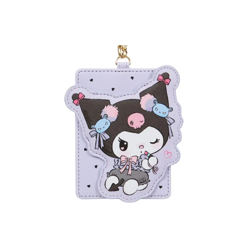 Sanrio Kuromi PU Card Holder Women's Purple-1
