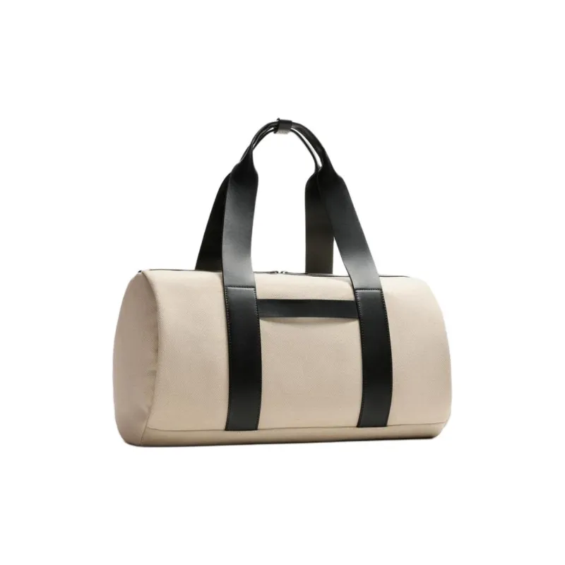 ZARA MIRUM Collaboration Cotton Travel Bag Unisex Beige-1