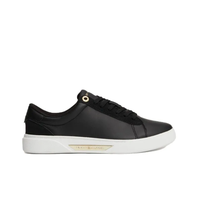 Tommy Hilfiger Zapatillas Low Top Skateboard Shoes Women's Black-1