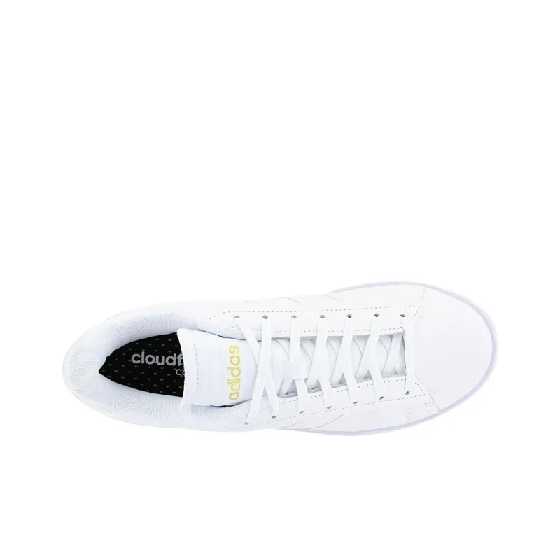 Adidas GRAND COURT ALPHA Abrasion Resistant Low Top Skateboard Shoes Women's White-2