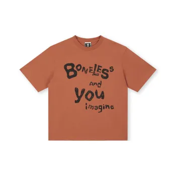 BONELESS T Shirts Unisex Vintage Orange Red