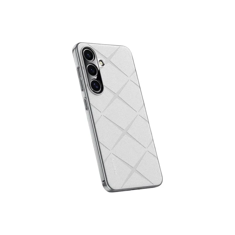 YINZHESHAN Vegan Leather Material Anti Fingerprint Sticker Phone Cases Compatibility With Samsung S24 Business Formal-8