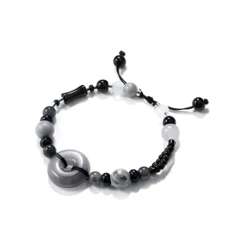 Bermuda Eyes Colored Glaze Jade Bracelets Women's