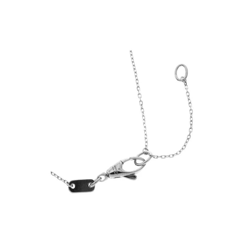 GUCCI Diamond Necklaces Women's Silver-2