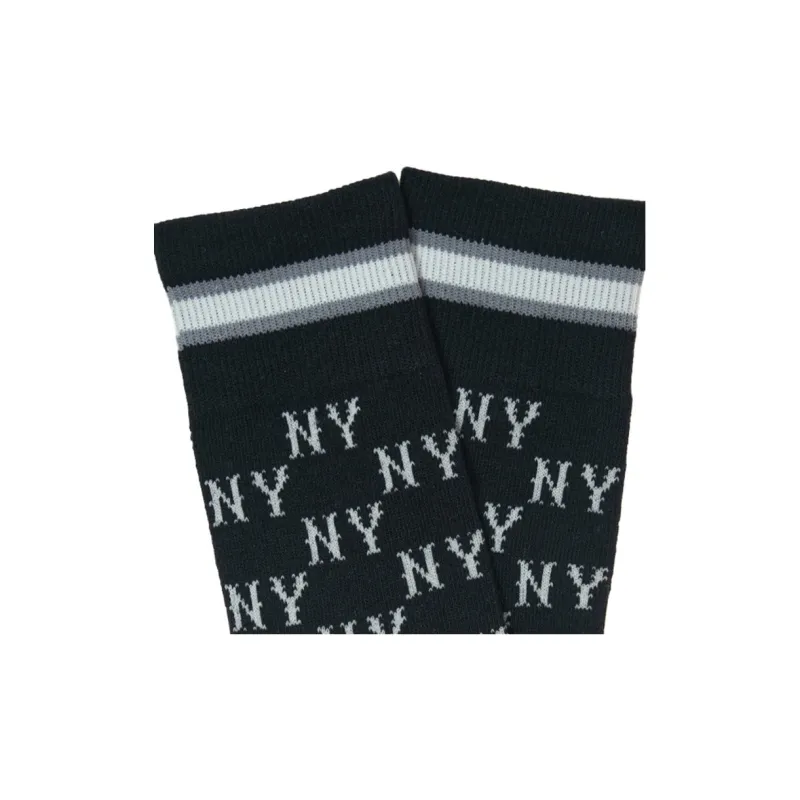 MLB New York Yankees Mid Calf Socks Unisex 1 Pack Black-2