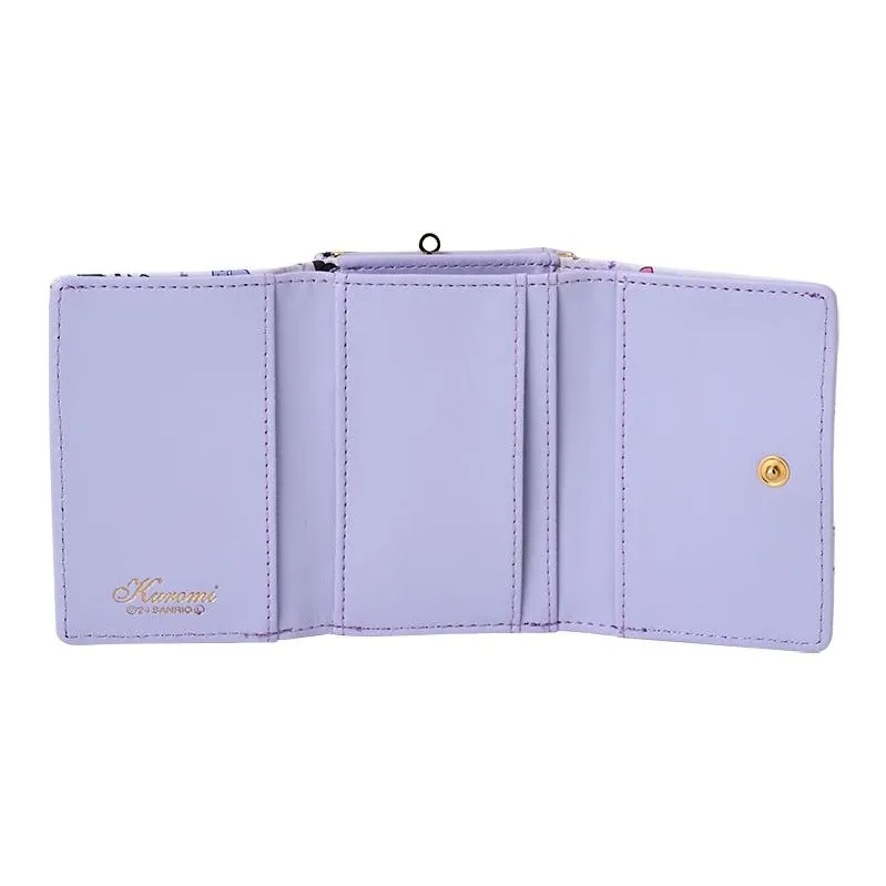Sanrio Synthetic Leather Wallet Women's Purple & White-2