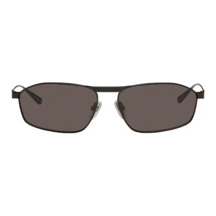 Balenciaga Metal Square Sunglasses Men's Black-0