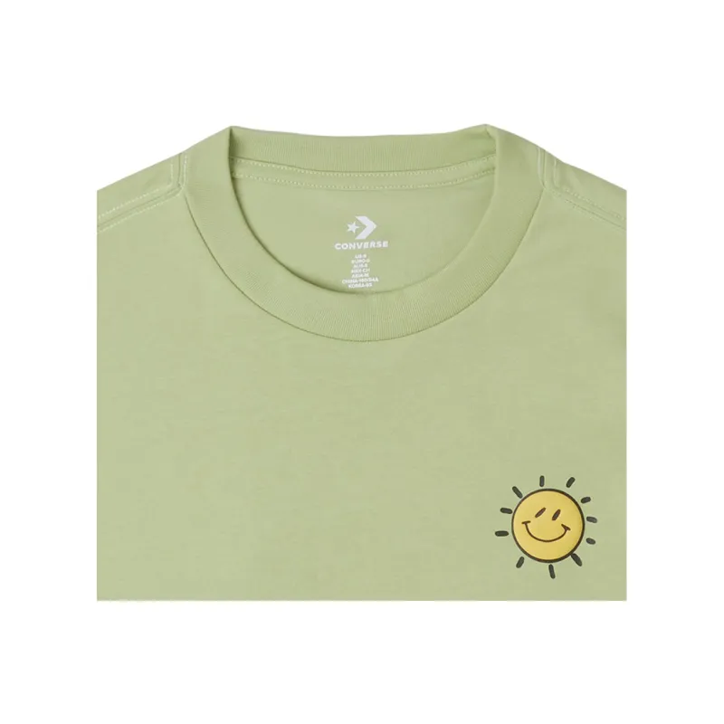 Converse CITY ESCAPE TEE T Shirt Women's Light Green-2