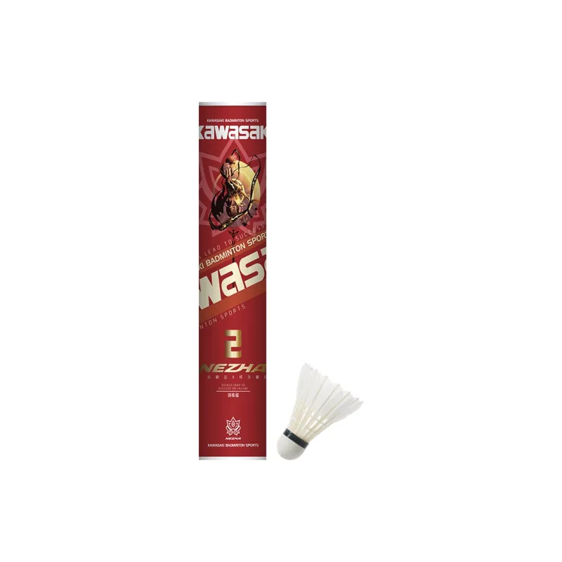Kawasaki Nezha Series NEZHA Size 2 12 Pack Duck Feather Everyday Training Ball Shuttlecocks-0