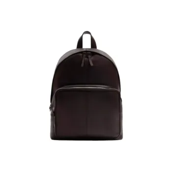 ZARA Cow Leather Backpack Tubas Men's Brown