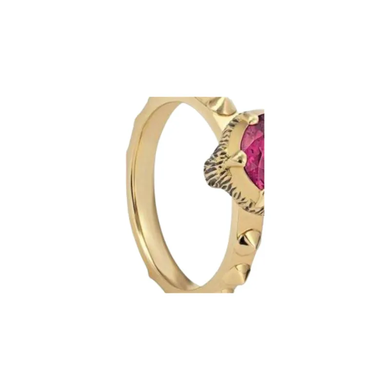 GUCCI Diamond Rings Unisex Gold-2