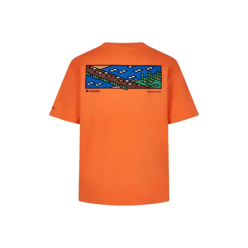 Columbia T Shirts Unisex Orange-1