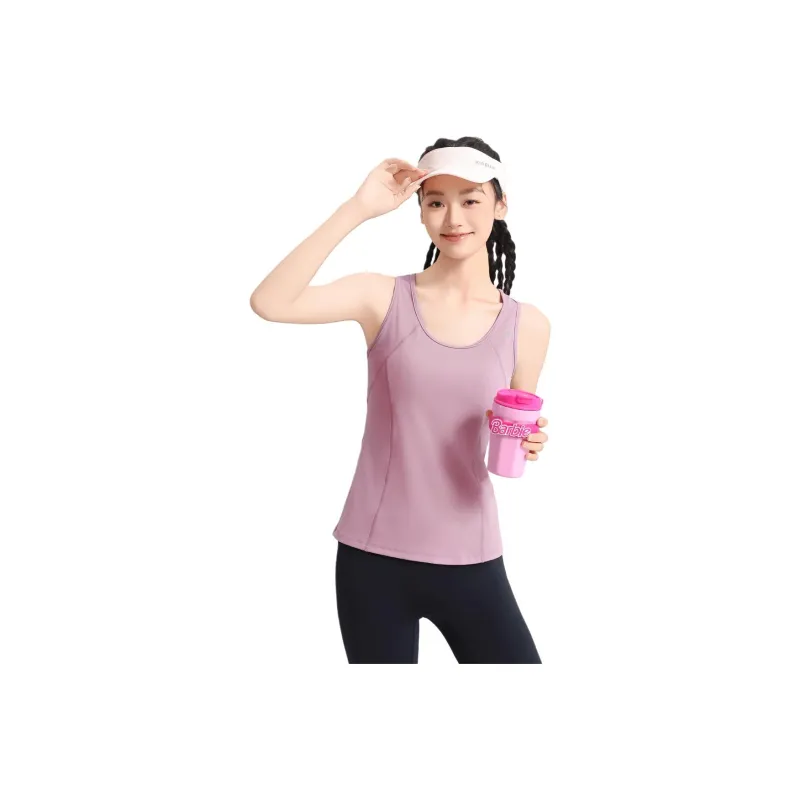 Barbie Yoga Tank Tops Women's Cameo Brown-0