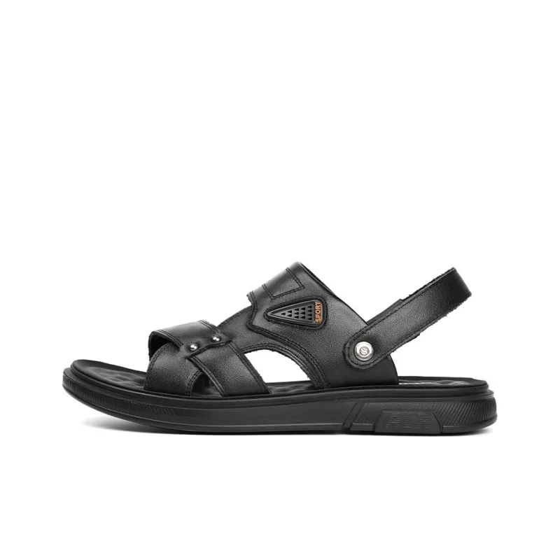 Mulinsen Beach Sandals Men Black/Brown-0