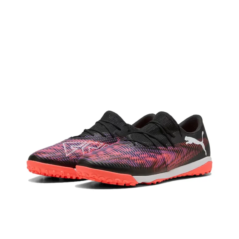 PUMA FUTURE 8 MATCH Abrasion Resistant Soccer Shoes Unisex Black White Red-2