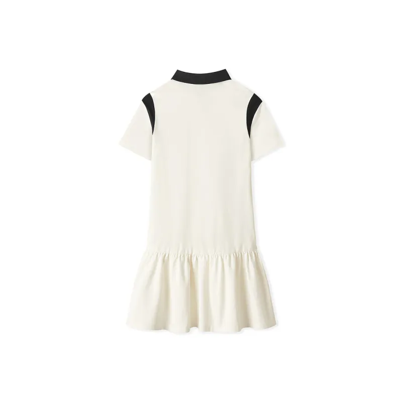 Skechers Sports Life Collection Short Sleeved Dresses Women's Marshmallow White-1