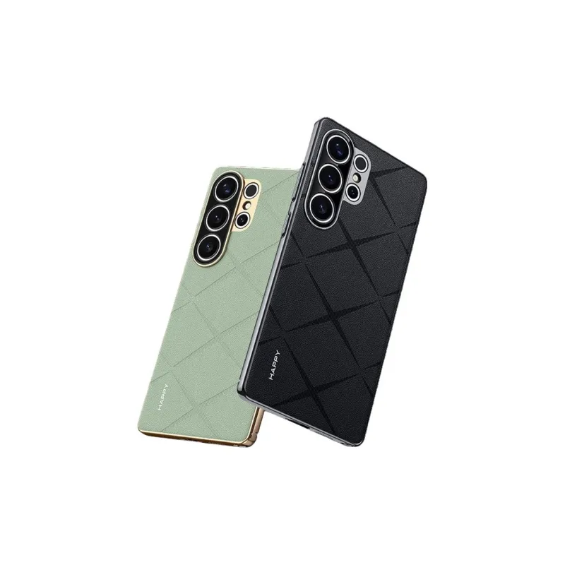 YINZHESHAN Vegan Leather Material Anti Fingerprint Sticker Phone Cases Compatibility With Samsung S24 Business Formal-1