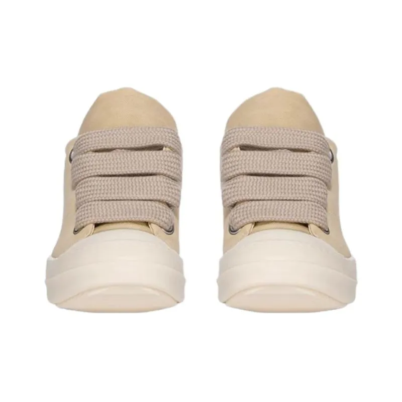 Rick Owens DRKSHDW Low Top Canvas Shoes Women's Yellow-2