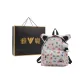Colorful Footprints+Gothic Kitten Pendant+Shopping Bag