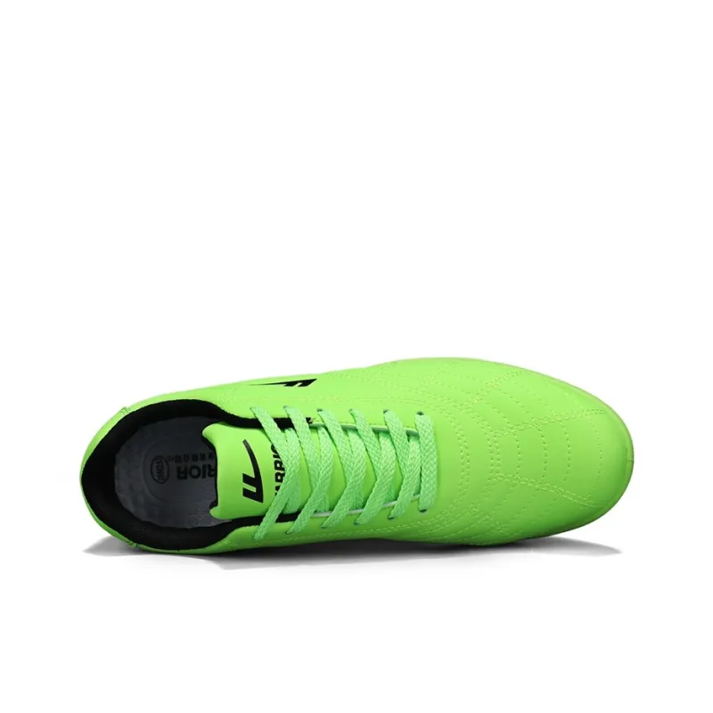 Warrior TF Turf Artificial Ground, Indoor Breathable, Lightweight Coverage Soccer Shoes Unisex Fluorescent Green Black-2